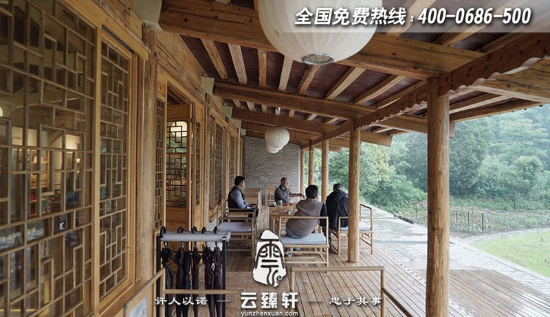 休閑式風格的茶館設(shè)計圖片